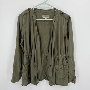 Knox Rose Womens‎ XS Jacket Olive Green Utility Lightweight Drawstring